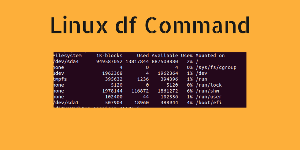 how to check disk space in Linux